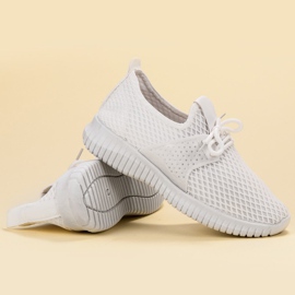 SHELOVET Textil sportskor vit 1