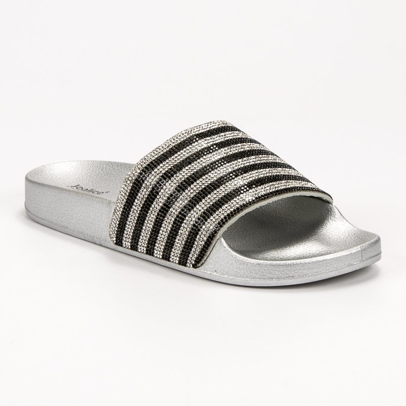 SHELOVET Gummi tofflor svart grå 2