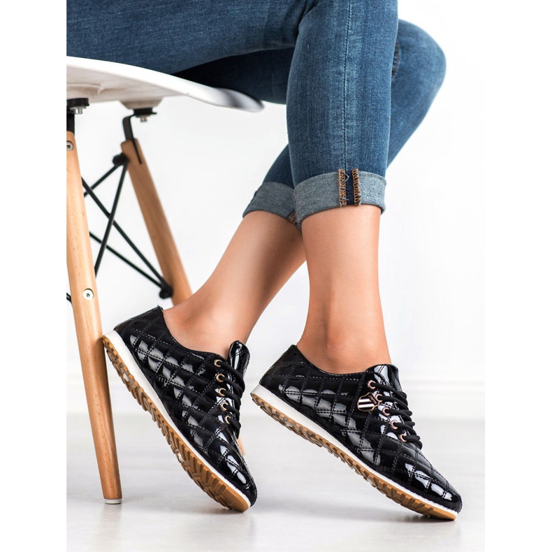 Camo Lackerade brogues svart 2