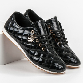 Camo Lackerade brogues svart 1