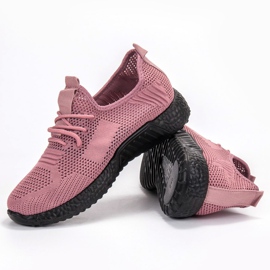 SHELOVET Openwork sportskor rosa 1
