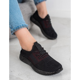 SHELOVET Openwork sportskor svart 1