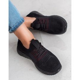 SHELOVET Openwork sportskor svart 2