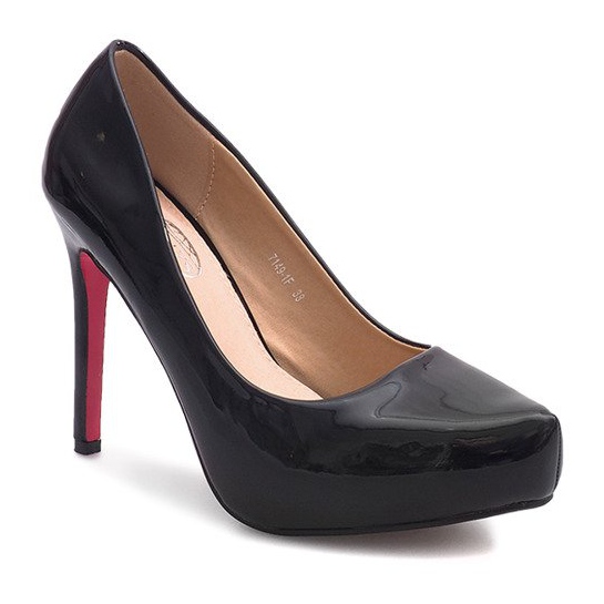 Lackade stift på plattformen 7149-F Svart 1