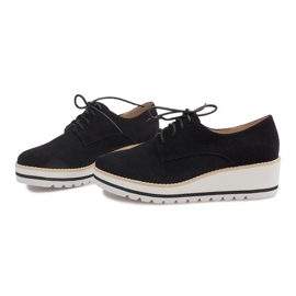 Jazzskor på en kil LM-029 svart 1