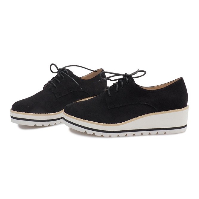 Jazzskor på en kil LM-029 svart 1