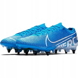 Nike Mercurial Vapor 13 Elite SG-Pro Ac M AT7899 414 fotbollsskor blå 2