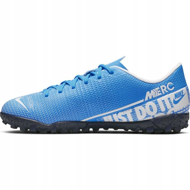 Nike Mercurial Vapor 13 Academy Tf Jr AT8145 414 fotbollsskor blå 2