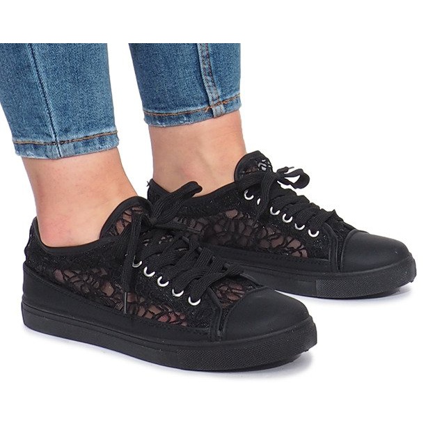 Svarta Dolita openwork sneakers 1