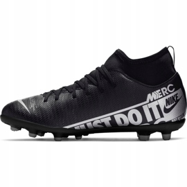 Nike Mercurial Superfly 7 Club FG / MG Jr AT8150-001 fotbollsskor rosa svart 2