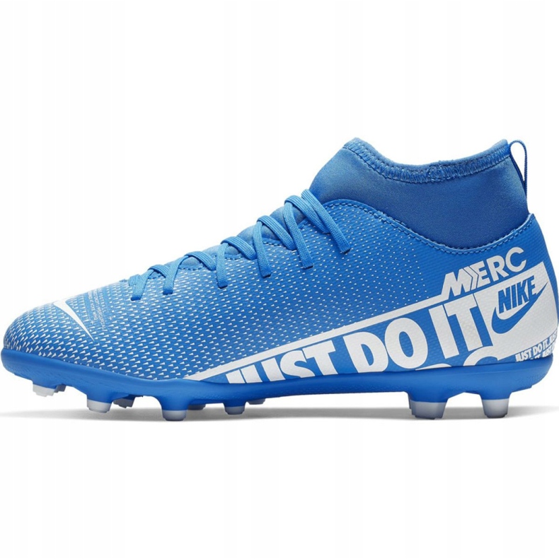 Nike Mercurial Superfly 7 Club FG / MG Jr AT8150-414 fotbollsskor blå blå 2
