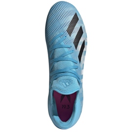 Adidas X 19.3 Fg M F35383 fotbollsskor grå blå 2