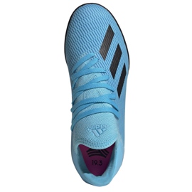 Adidas X 19.3 Tf Jr F35357 fotbollsskor blå blå 2