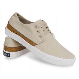 Textil Casual Sneakers Y010 Khaki mångfärgad kaki 2