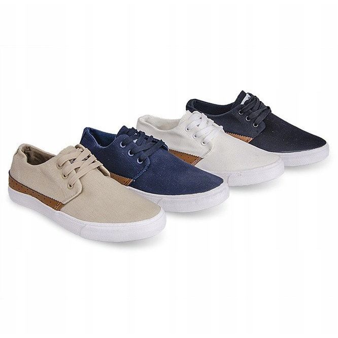 Textil Casual Sneakers Y010 Khaki mångfärgad kaki 1