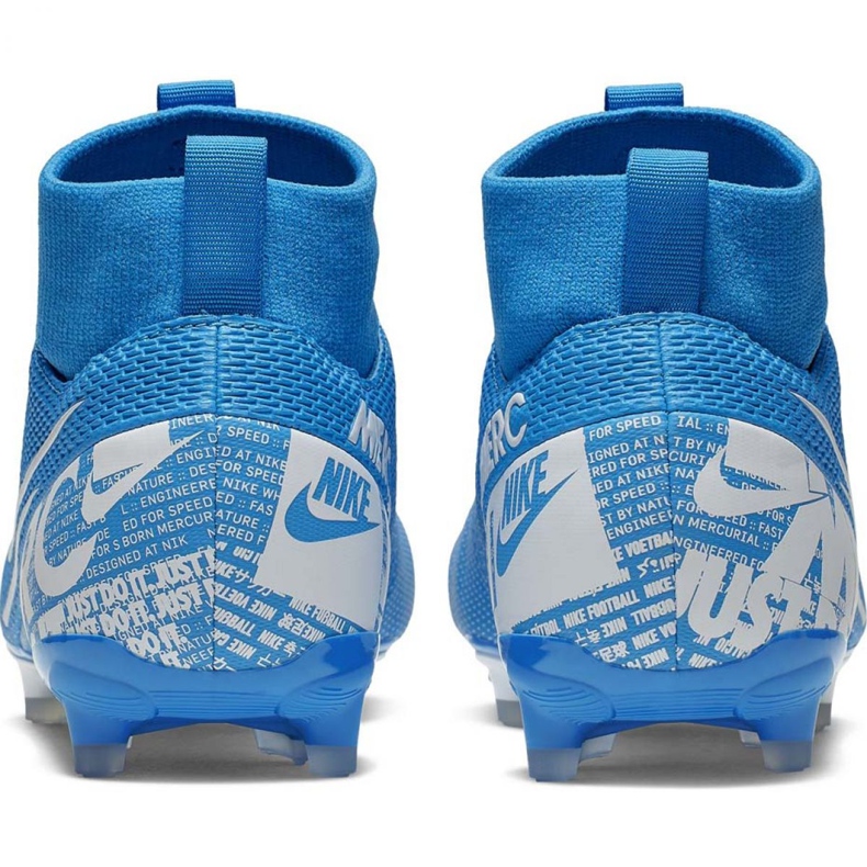 Nike Mercurial Superfly 7 Academy FG / MG Jr AT8120 414 fotbollsskor blå 2