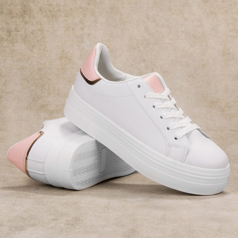 SHELOVET Trendiga sportskor vit 1