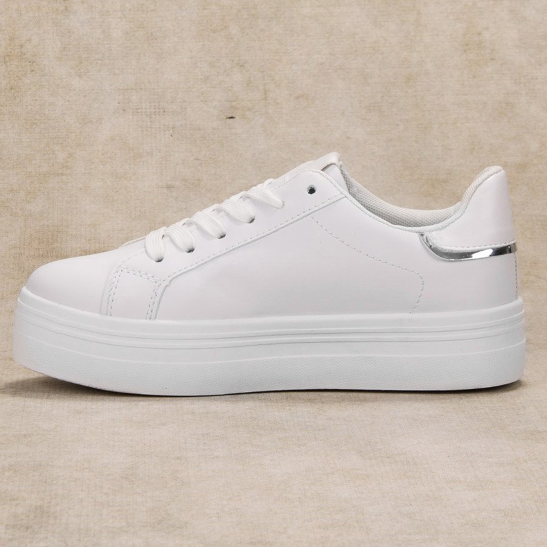 SHELOVET Trendiga sportskor vit 1