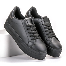 SHELOVET Trendiga sportskor svart 2