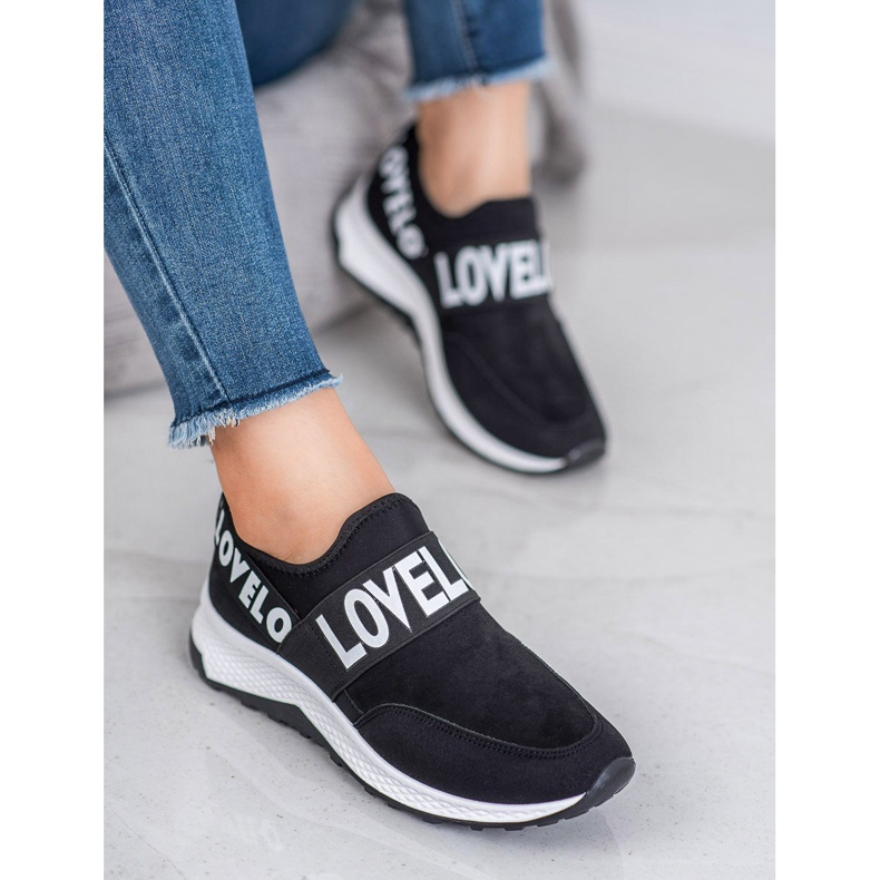 SHELOVET Slip-on mockaskor svart 2