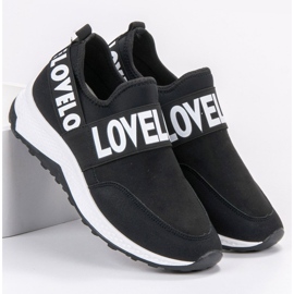 SHELOVET Slip-on mockaskor svart 1