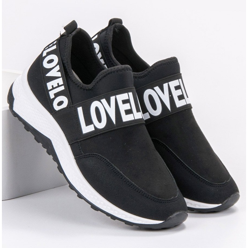 SHELOVET Slip-on mockaskor svart 1