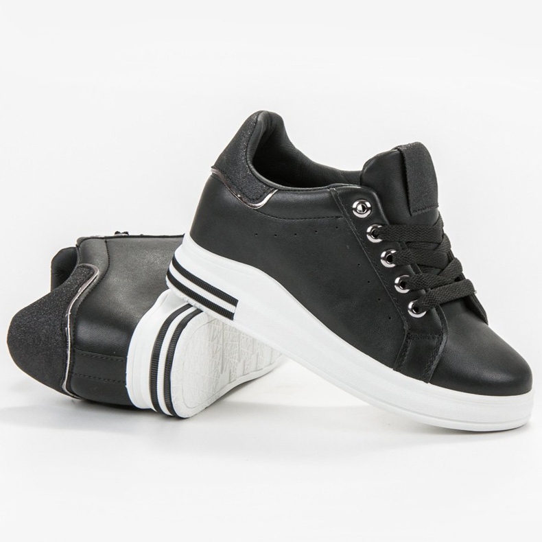 SHELOVET Wedge Sneakers svart 1