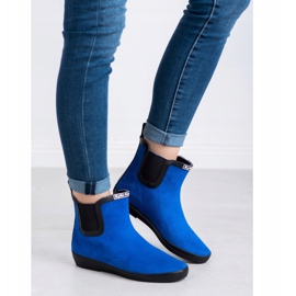 Kylie Galoscher i mocka för kvinnor blå 1