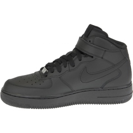 Nike Air Force 1 Mid Gs W 314195-004 skor svart 1