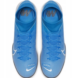 Nike Mercurial Superfly 7 Academy Ic M AT7975 414 fotbollsskor blå 1