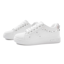 Vita sneakers med Lucette dubbar 2