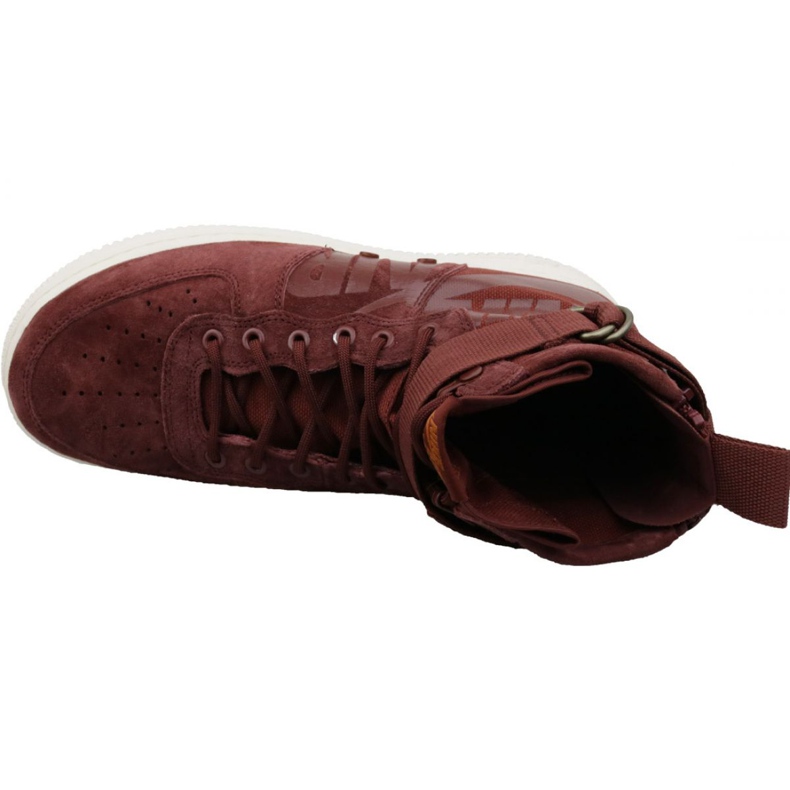 Nike Air Force 1 Sf Mid M 917753-202 sko röd 2