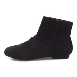 Suede Booties Jodhpur 7-121 Black svart 1