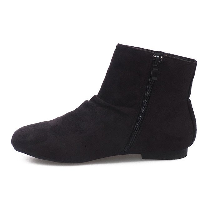 Suede Booties Jodhpur 7-121 Black svart 1