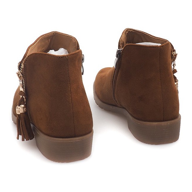 Suede Booties Jodhpur 8565 Camel brun 2