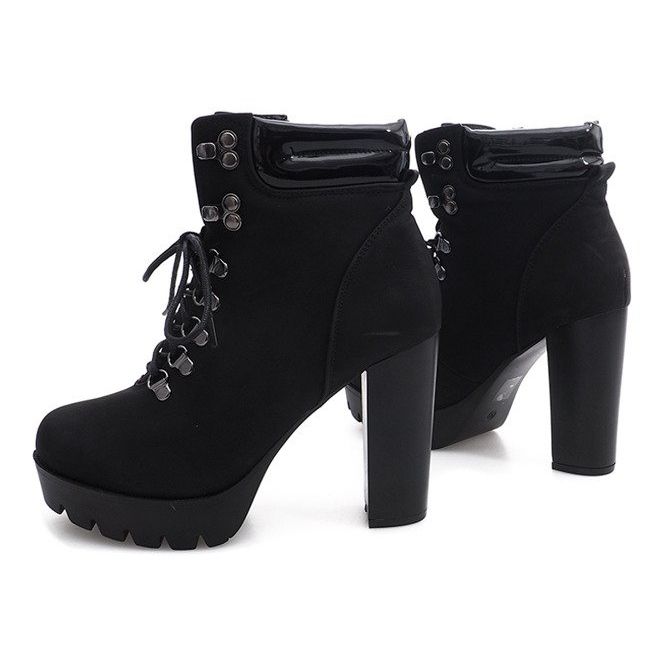 Tied Boots Workers CL112 Black svart 1