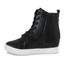 Svarta klassiska wedge sneakers DD476-1 1
