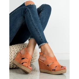 Best Shoes Orange Espadrilles sandaler 2