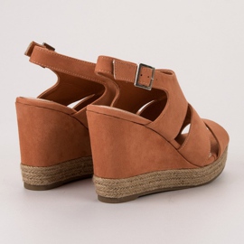 Best Shoes Orange Espadrilles sandaler 1