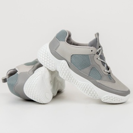 SHELOVET Trendiga grå sneakers 1