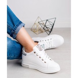 SHELOVET Wedge Sneakers vit 2
