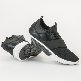 SHELOVET Sportskor med elastiskt band svart 1