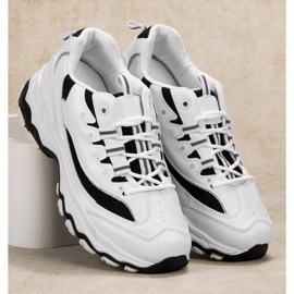 SHELOVET Bekväma sportskor vit svart 1