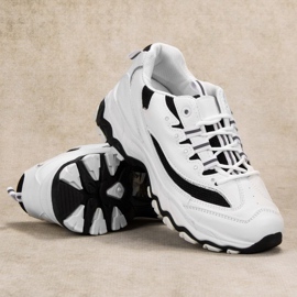 SHELOVET Bekväma sportskor vit svart 2