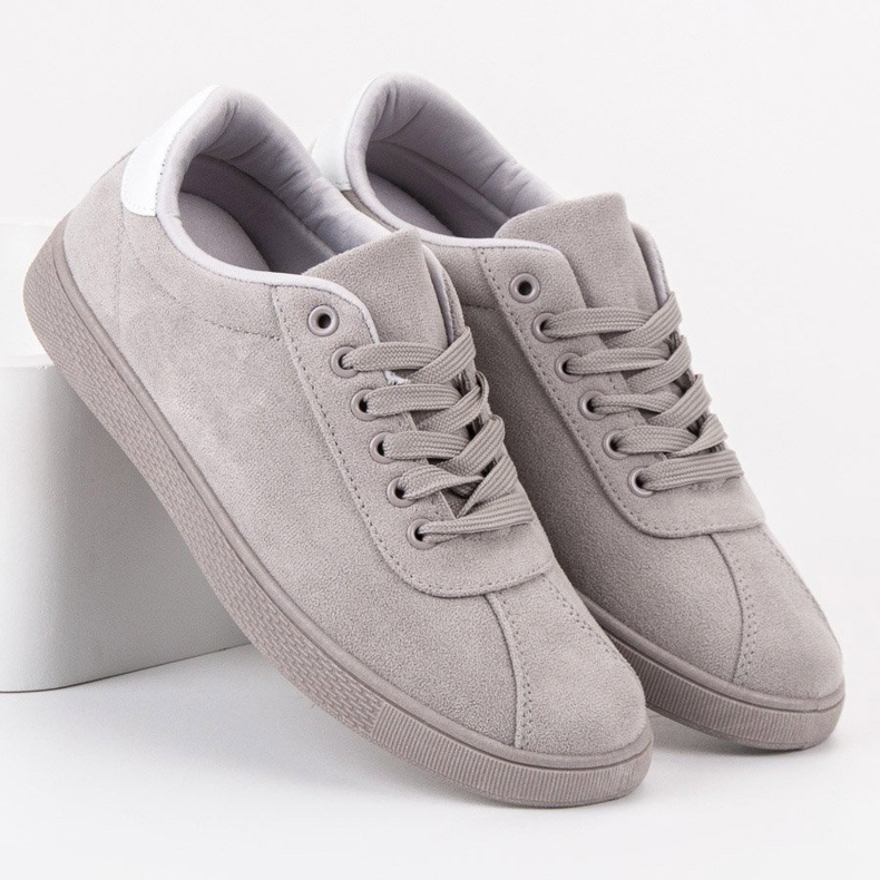 Ideal Shoes Grå snörskor 2