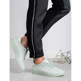 Ideal Shoes Mint snörskor grön 2