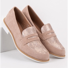 Bestelle Rosa Snake Print Loafers 1