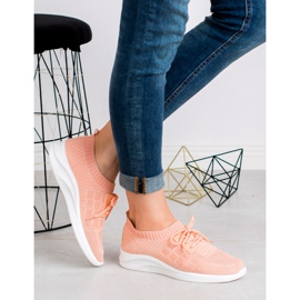 Ideal Shoes Textil sportskor rosa 1