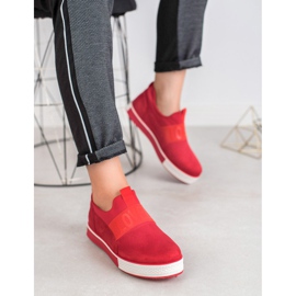SHELOVET Mocka Slip-On skor röd 1