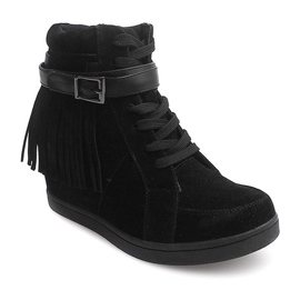 Mocka Sneakers Boho Fringe 2030 Svart 2
